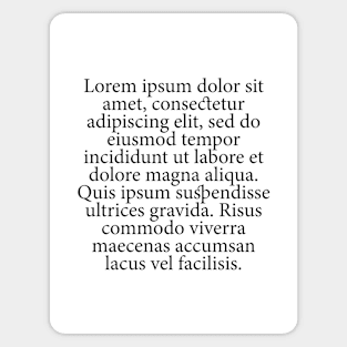 Lorem Ipsum Sticker